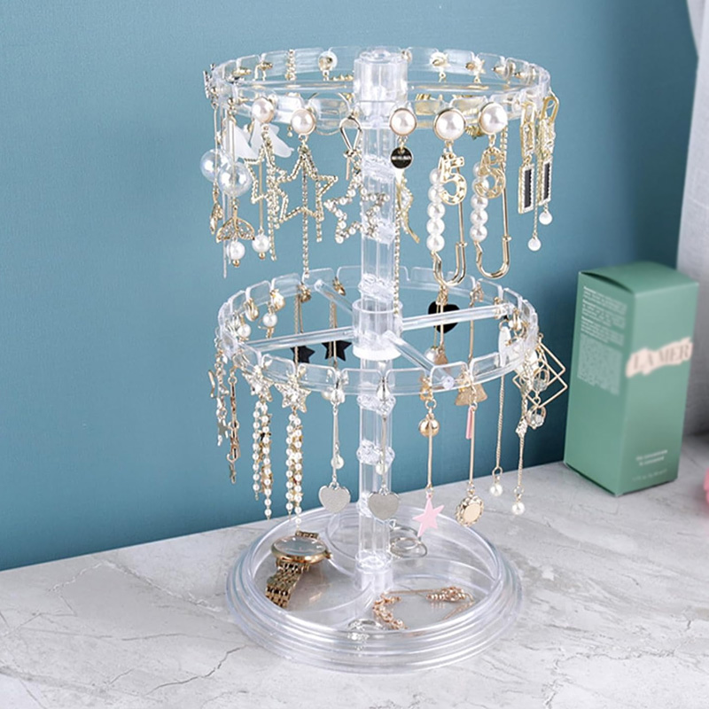 Acrylic Rotating Earring Display Stand