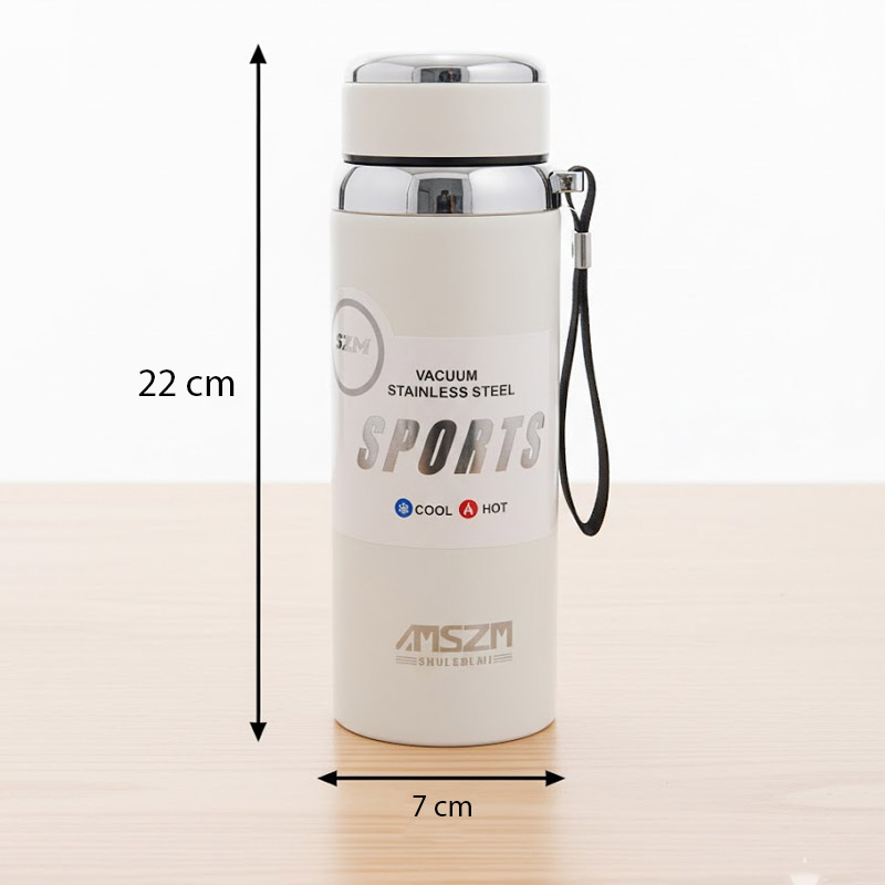 AMSZM Vacuum Stainless Steel Sports Flask - Cool & Hot Thermal Bottle