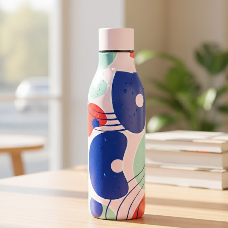 Stylish Water Bottle Insulated 500 ML -Vibrant Print