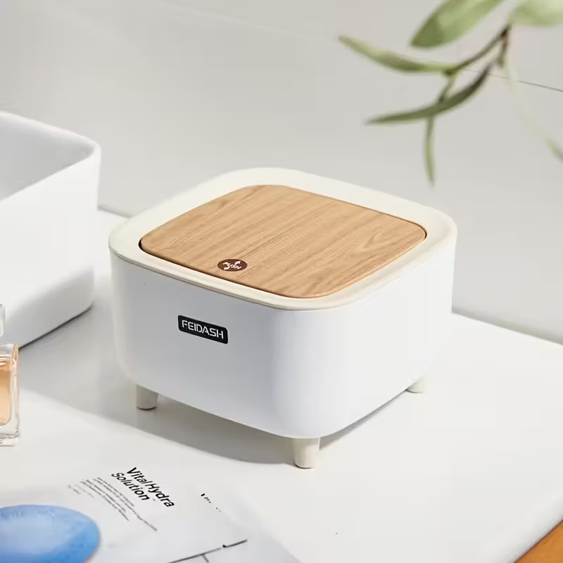 Mini Trash Bin With Press Lid