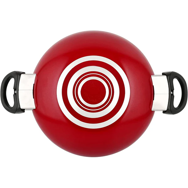 Prestige Classique 26cm Wok/Karahi Non-Stick Dual Handles with Steel Lid