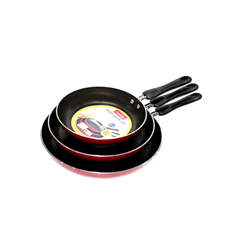 Prestige Triple Frypan Set Non-Stick 3 Pcs