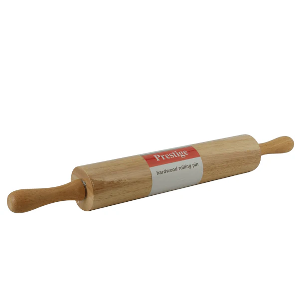 Prestige Wooden Rolling Pin — Solid Hardwood Dough Roller for Baking