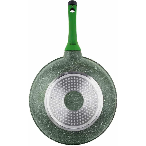 Prestige Essentials Granite 30cm Wok/Karahi Pan Non-Stick With Glass Lid