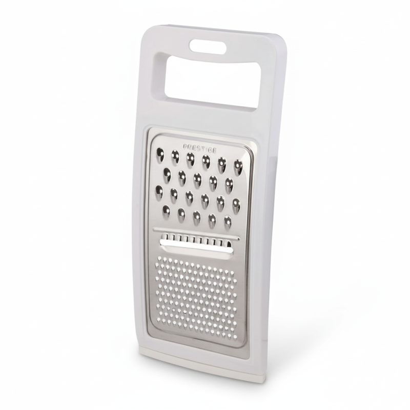 Prestige Stainless Steel Flat Grater — 3-Way Multi-Function Cheese & Vegetable Grater