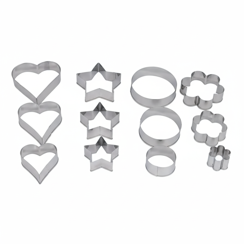 Prestige 12-Piece Biscuit Cutter Set — Stainless Steel Cookie & Shape ...