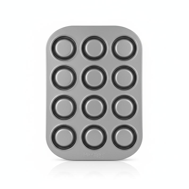 Prestige 12 Cup Mini Muffin Pan — Non Stick Bakeware for Bite Sized Treats cupcake