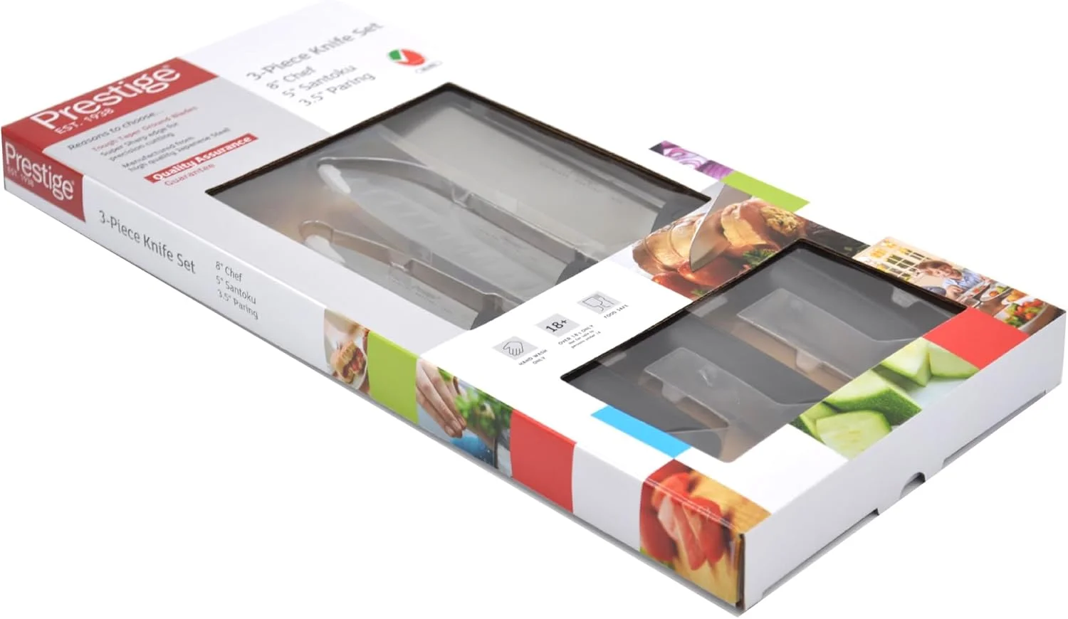 Prestige 3Piece Knife Set — Stainless Steel Kitchen Knives for Everyday Use