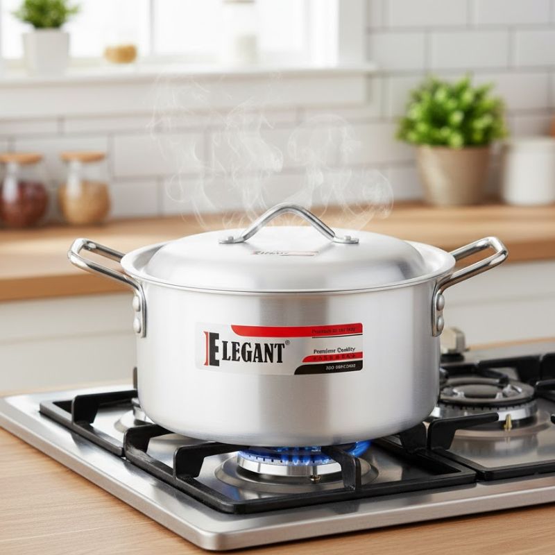 Elegant Cuisine Casserole With lids Aluminum