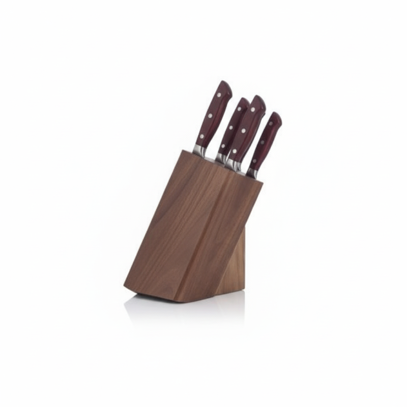 Alpenberg Knife Set – Brown Wood Handle