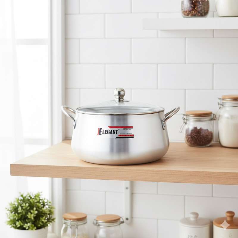 Elegant Belly Pot GL 24cm Stylish Durable Multipurpose Cookware