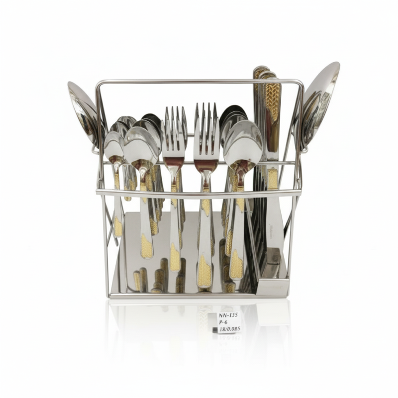 Alpenberg Stainless Steel Cutlery Set 38 Piece Wheat Texture
