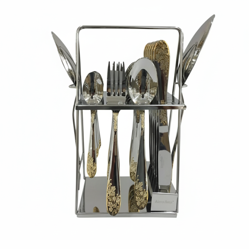 Alpenberg Stainless Steel Cutlery Set 26 Piece floral collection