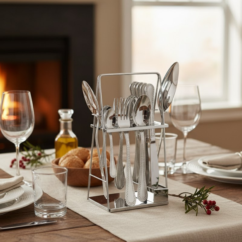 Alpenberg Stainless Steel Cutlery Set 26 Piece silver