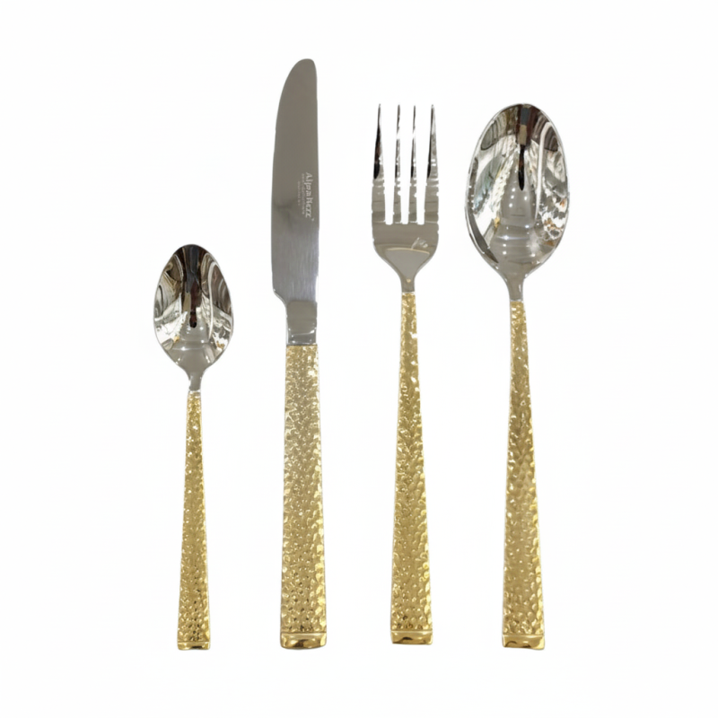 Alpenberg Stainless Steel Cutlery Set 52 Piece silver gold