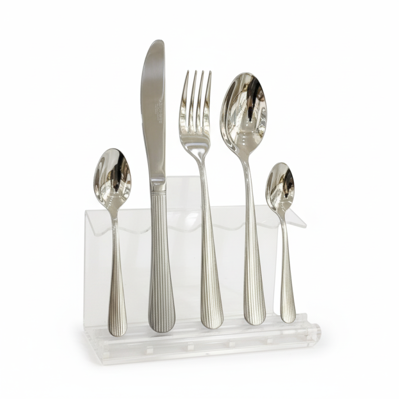 Alpenberg Stainless Steel Cutlery Set 52 Piece flat lines