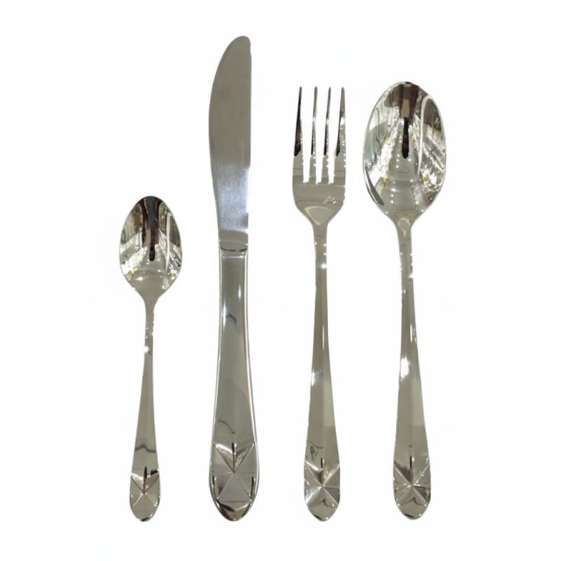 Alpenberg Stainless Steel Cutlery Set 52 Piece silver flat