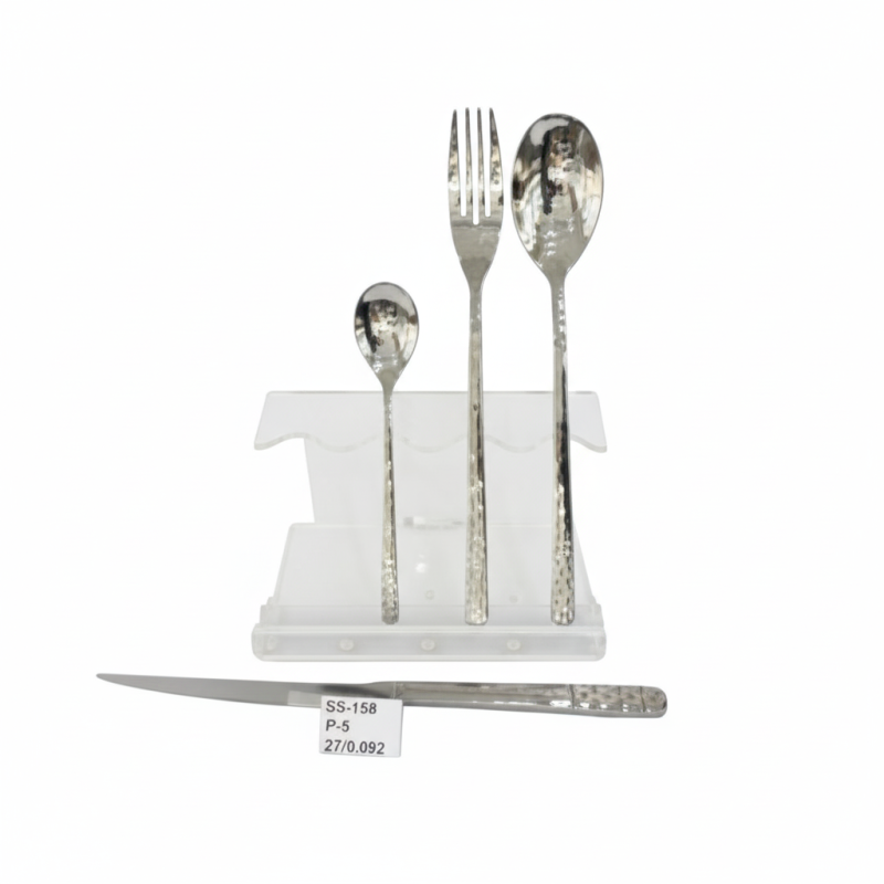 Alpenberg Stainless Steel Cutlery Set  52 Piece Wheat Textured