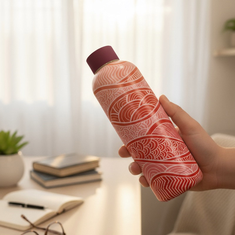 Crimson Wave Water Bottle Insulated 600 ML