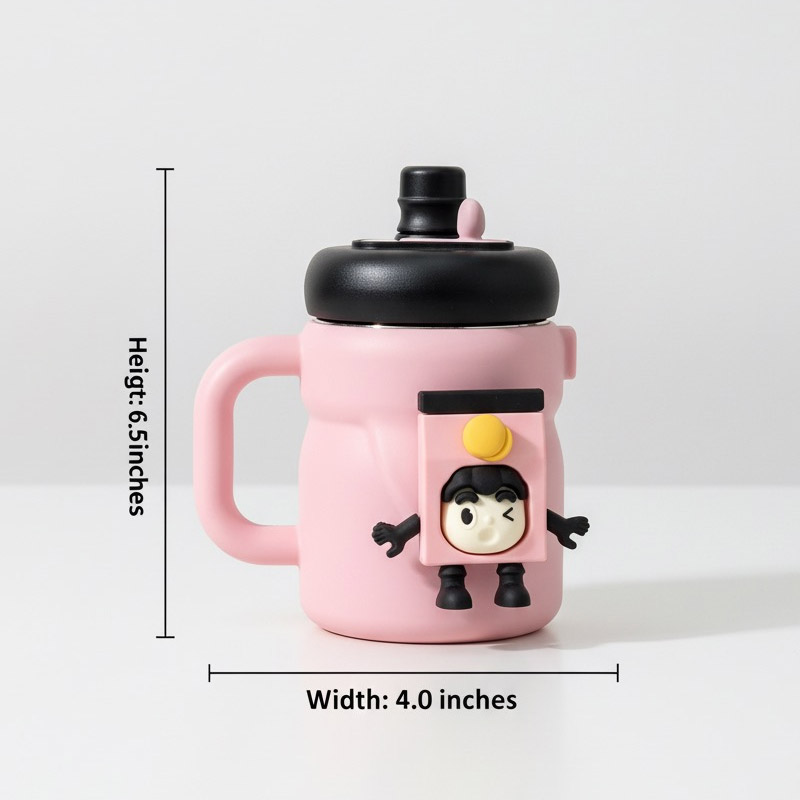 Kids Water Bottle Insulated With Cute Character Charm