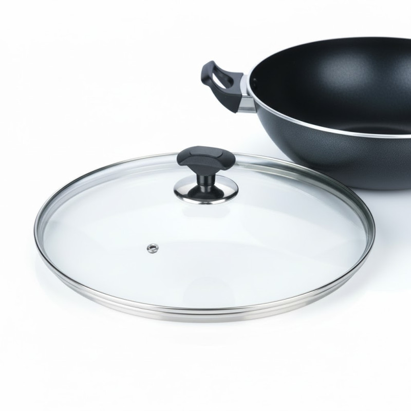 Kitchen King Proto Wok Karahi with Glass Lid