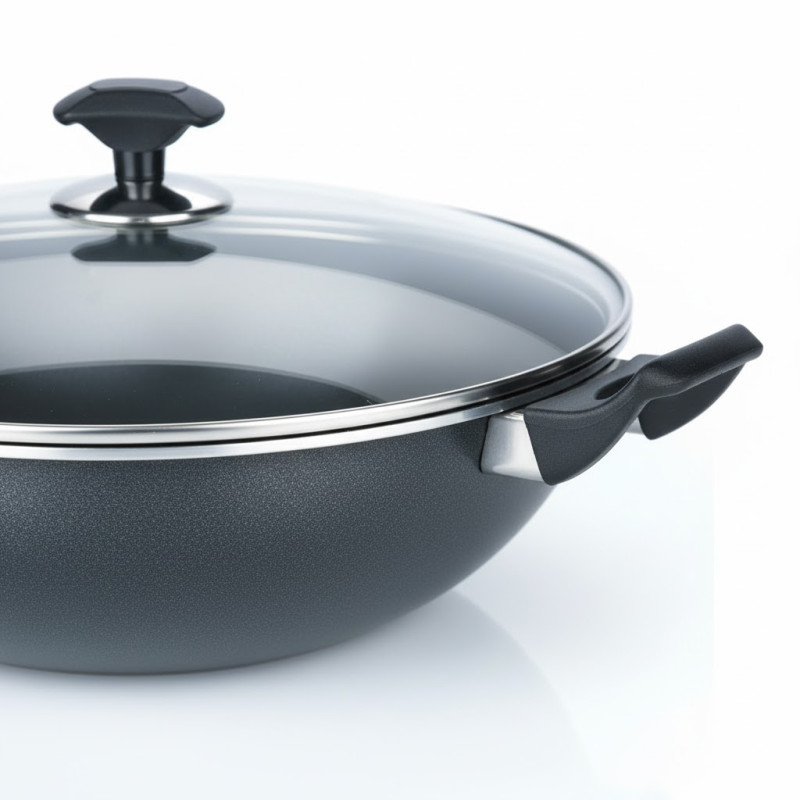 Kitchen King Proto Wok Karahi with Glass Lid