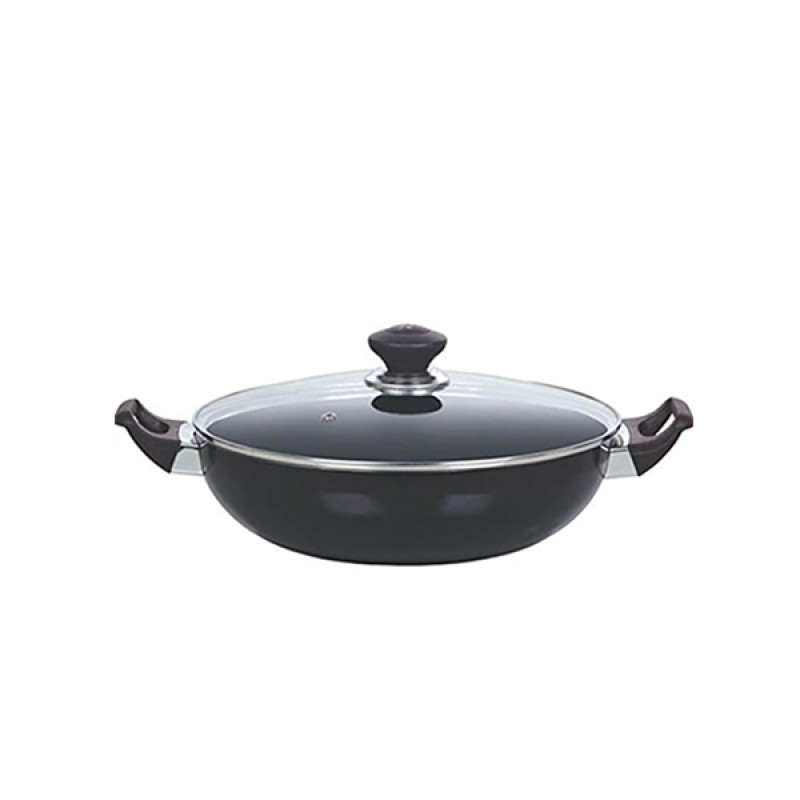 Kitchen King Imperial Classic Wok/Karahi with Glass Lid