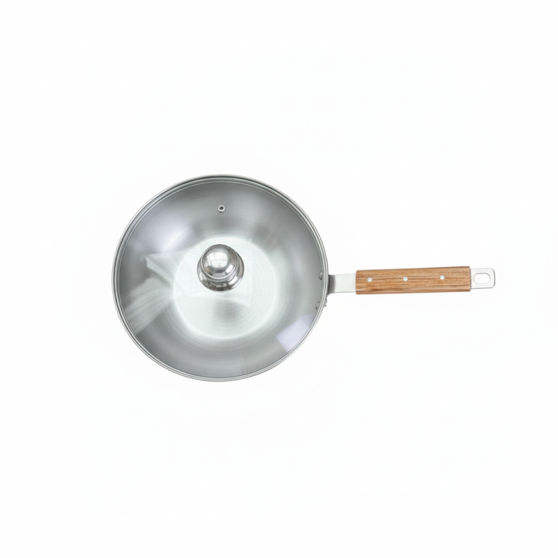 Kitchen King Delvo 30cm Wok with Glass Lid