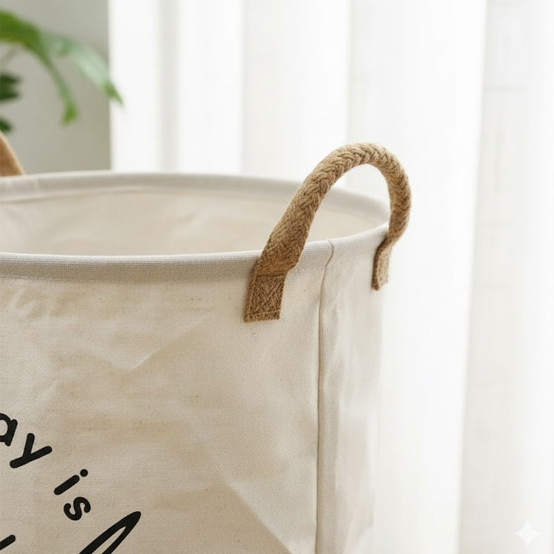 Two-Tone Foldable Laundry Basket