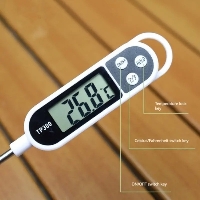 Digital Precision Food Thermometer with LCD Display