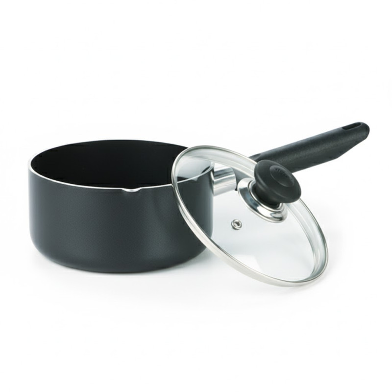 Kitchen King 18cm Lumina Sauce Pot with Glass Lid