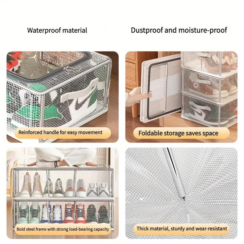 Shoe Storage Box With Steel Frame-Small