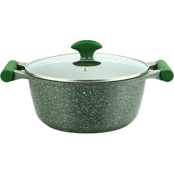 Prestige Aluminium Granite Casserole with Glass Lid