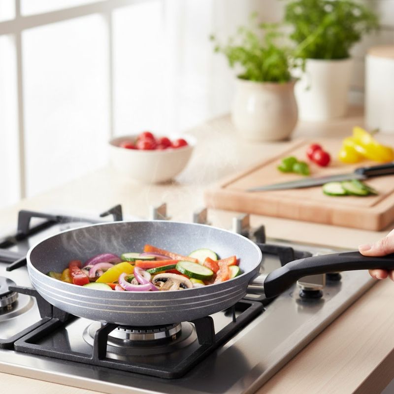 Kitchen King Marble Coated Marbelo Fry Pan 24cm