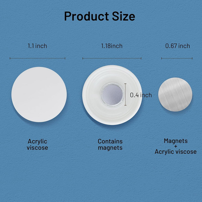 Magnetic Remote Control Holder Wall Mounted Pack Of 2