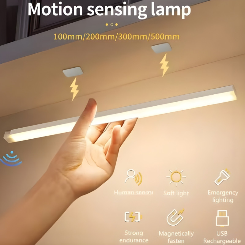 USB Rechargeable Motion Sensor LED Cabinet Light