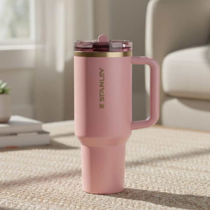 Stanley 40 OZ Glided Sugar Flip Straw Tumbler