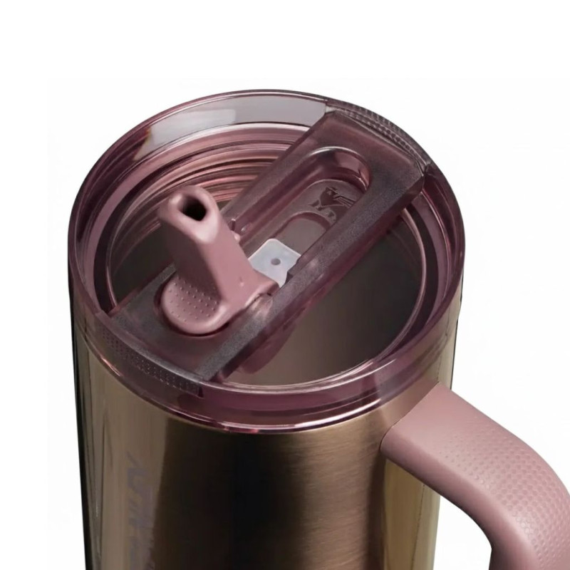 Stanley 40 OZ Polished Rose Gold Flip Straw Tumbler