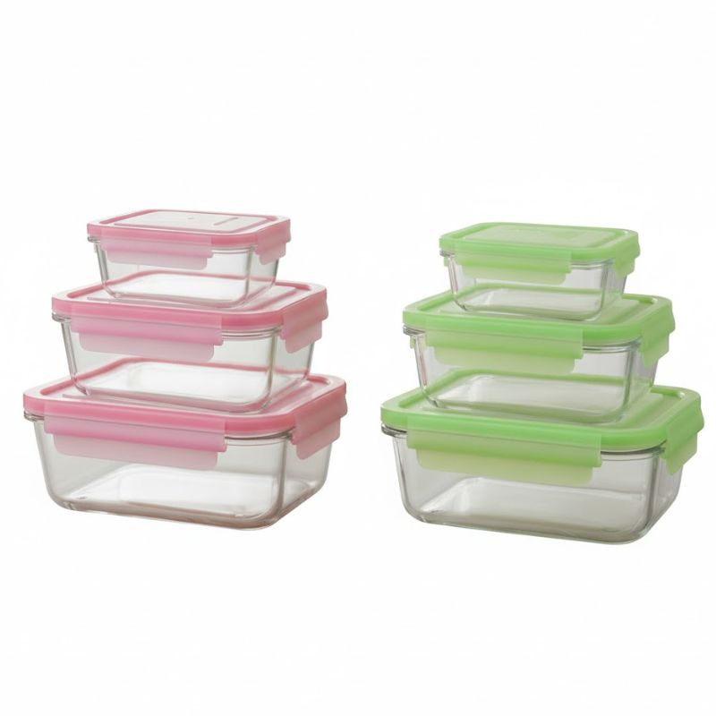 Limon Airtight Glass Container 3 Piece Set With Plastic Lid | Idealancy