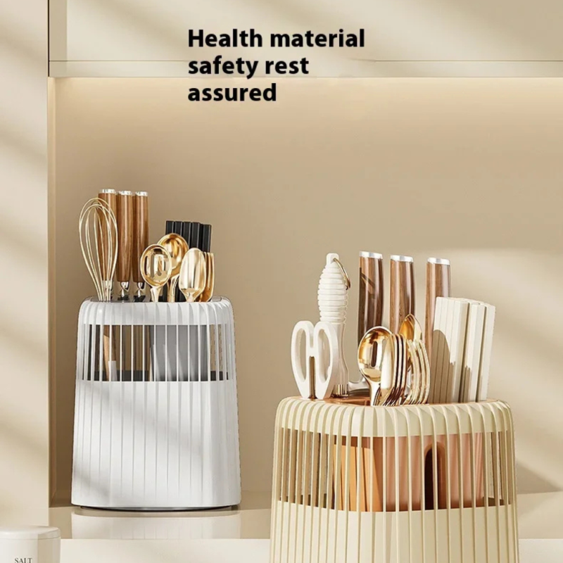 360 Rotating Utensils Rack Multi-Purpose For Knife & Cutlery | Idealancy