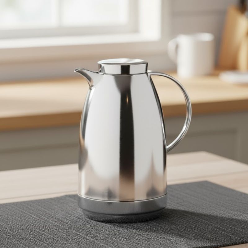 Silver Flask 0.75 Liter Thermos | Idealancy