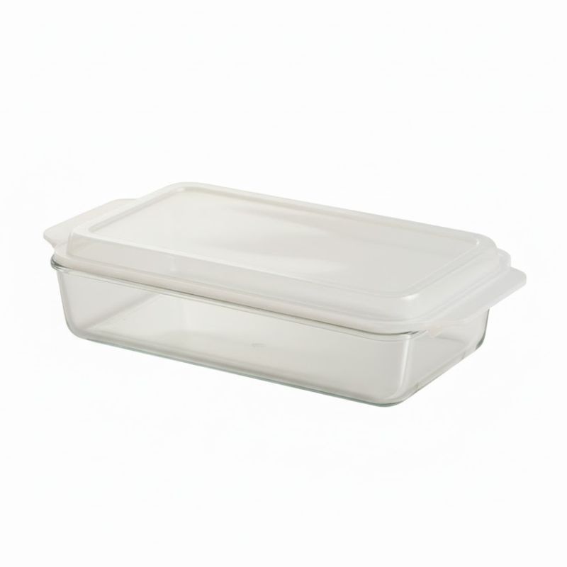 Limon 1.4Liters Rectangular Glass Dish With Lid