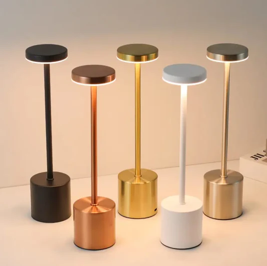 Classic Metal Touch Sensor LED Table Lamp Rechargeable Desk Lamp
