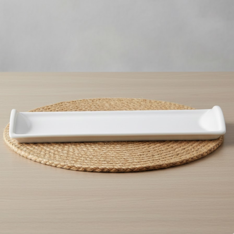 Brilliant 12inch Rectangular Ceramic Plate | Idealancy