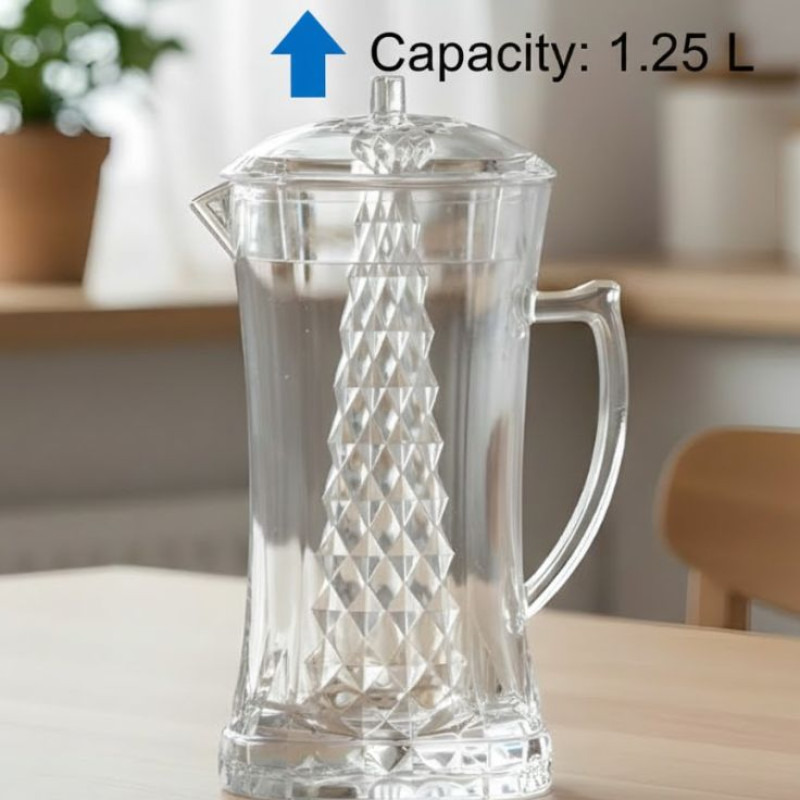Diamond Acrylic Jug 1.25 Litre Azad | Idealancy