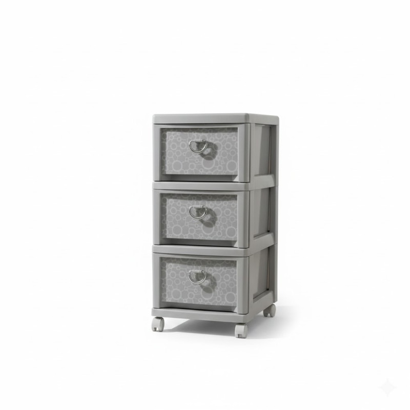 Limon Multi Tier 3 Drawer Storage Cabinet