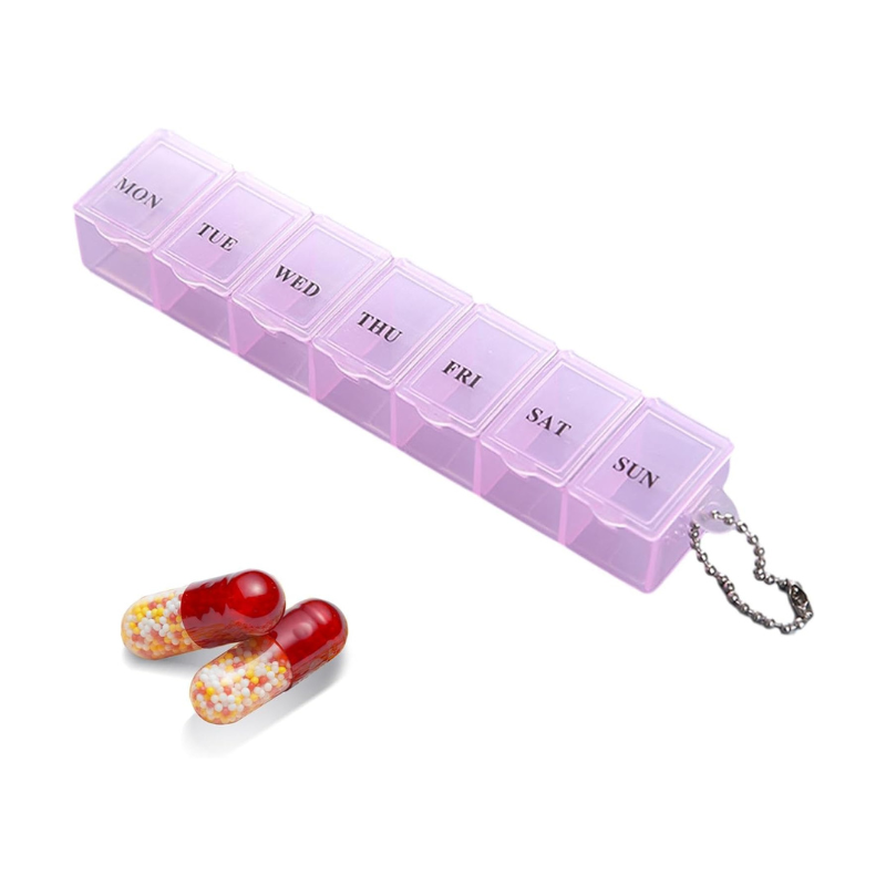 Weekly Pill Organizer Durable Multi Compartment Storage Box | Idealancy