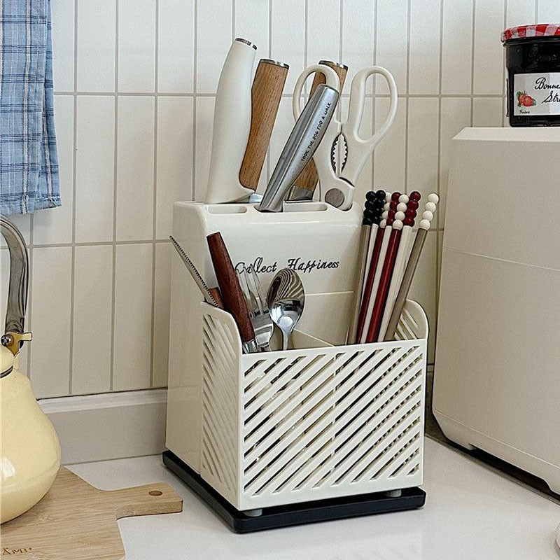 Space Saving Multifunctional Knife Holder Compact Kitchen Tool Organizer