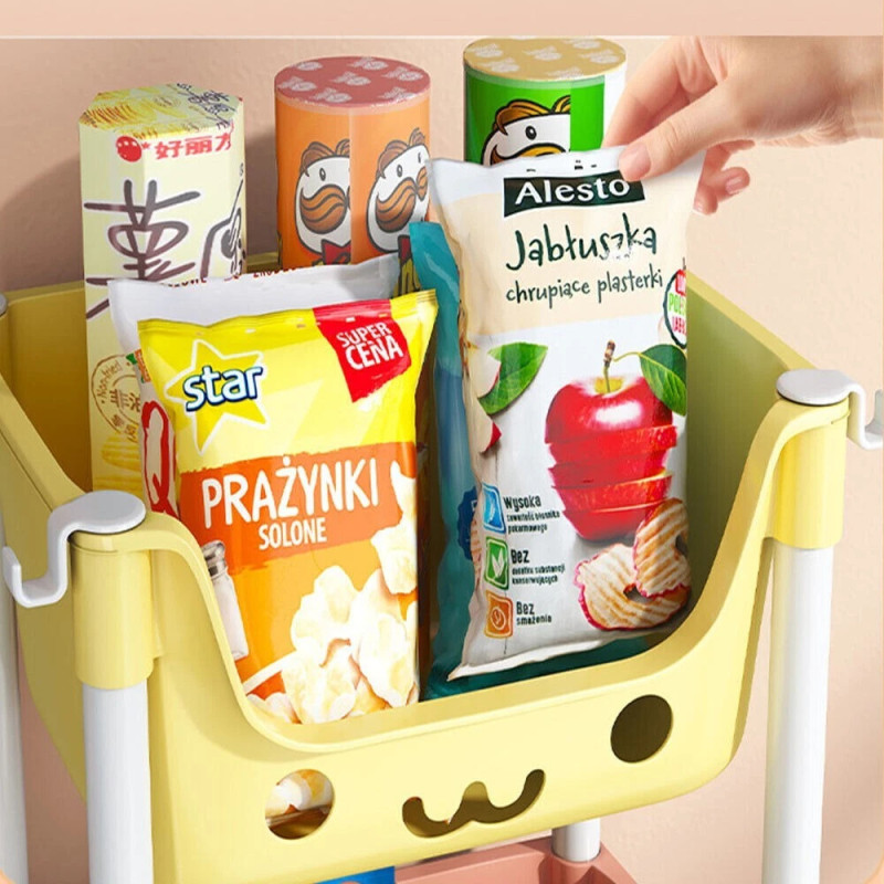 3-Tier Kids Toy And Accessories Storage Trolley