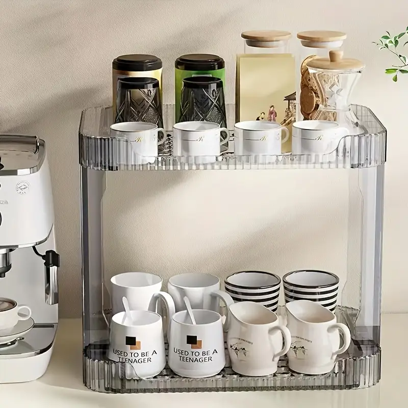 Double Layer Acrylic Multi Purpose Storage Rack | Idealancy